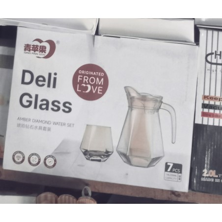 Deli Glass Wine Set – Luxury Decanter & Glass Cups Nigeria