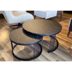 Modern Nesting Coffee Table Set – Luxury Living Room Furniture Nigeria